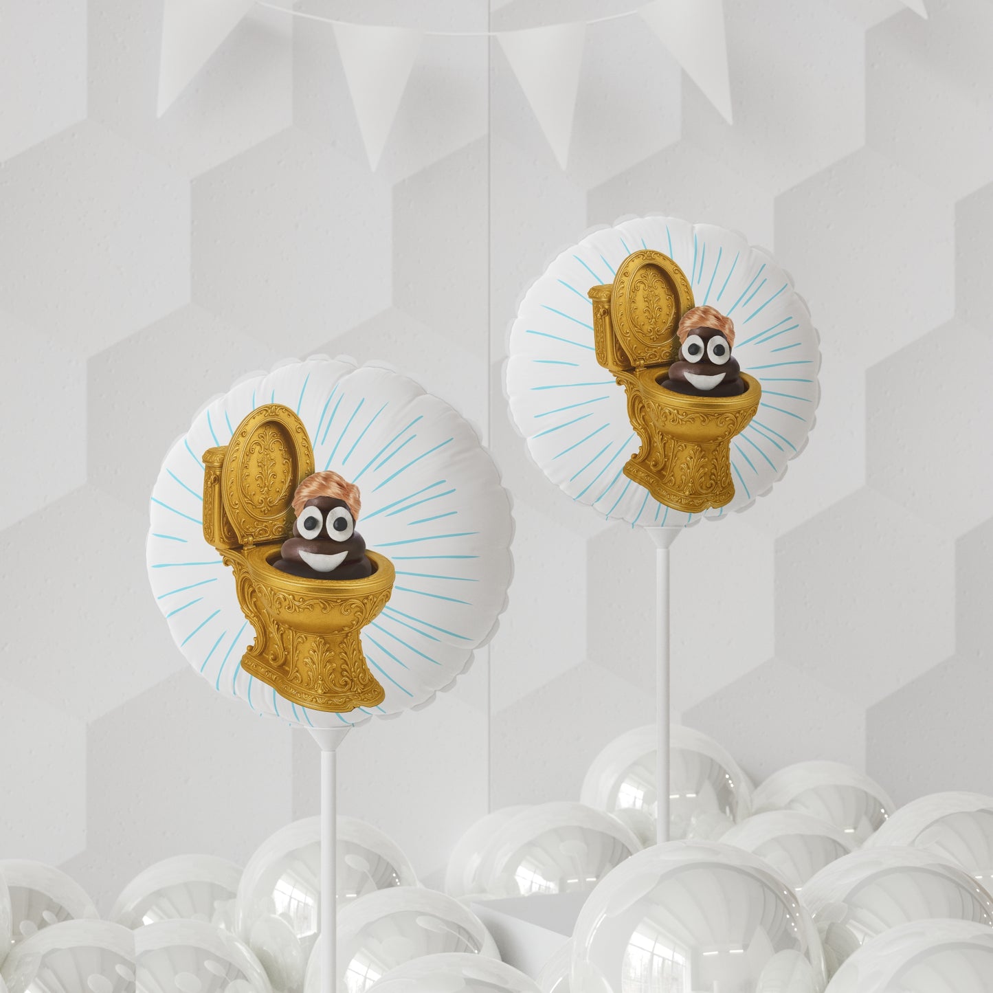 Flush That Turd! party balloon