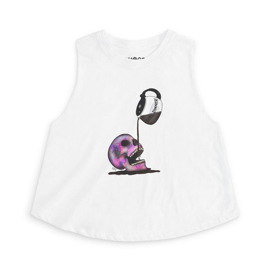 Girl Dinner cropped tank