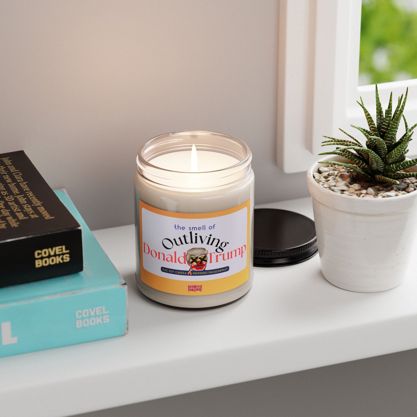 The Smell of Outliving Donald Trump scented soy candle