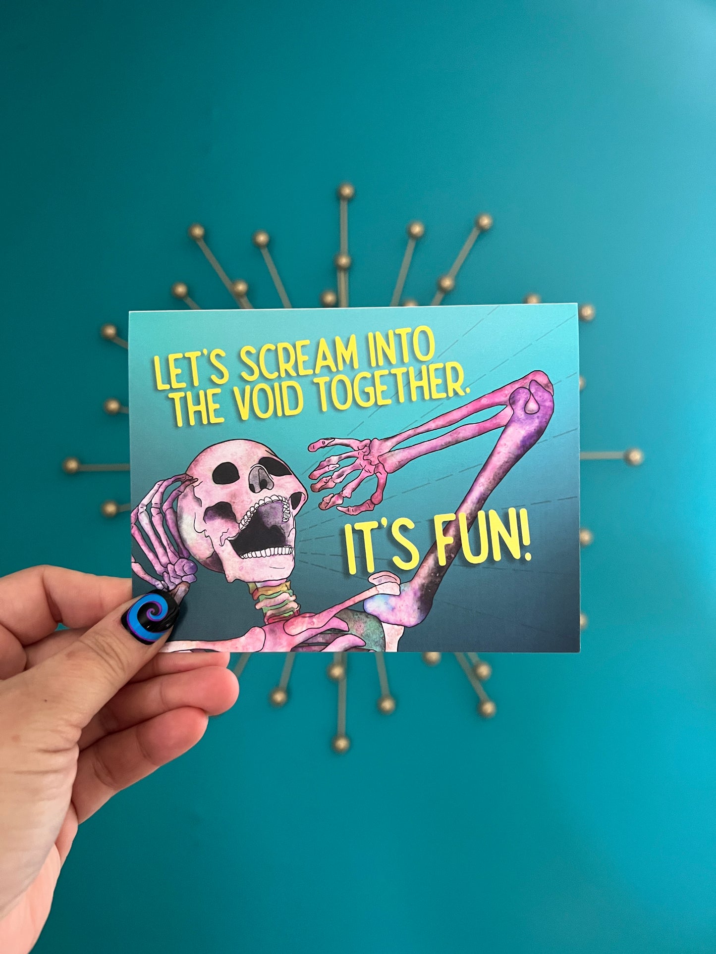 Let's Scream Into the Void card