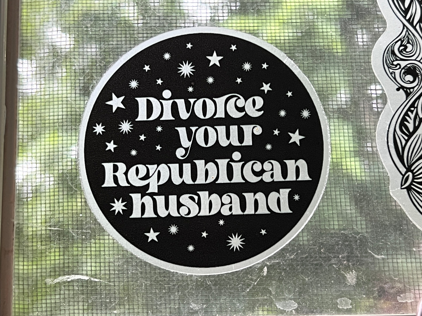 Divorce Your Republican Husband windshield decal