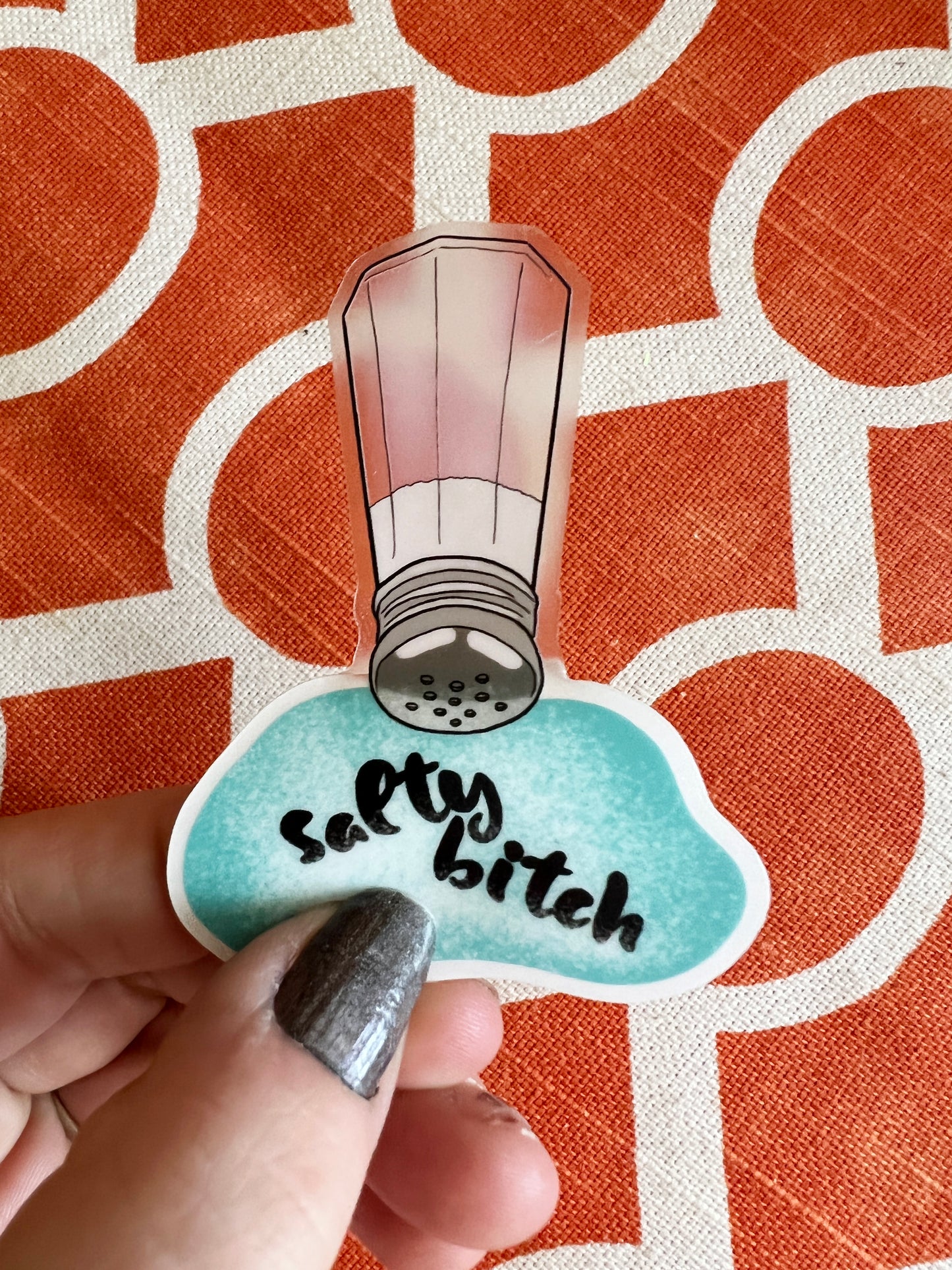 Salty Bitch translucent sticker