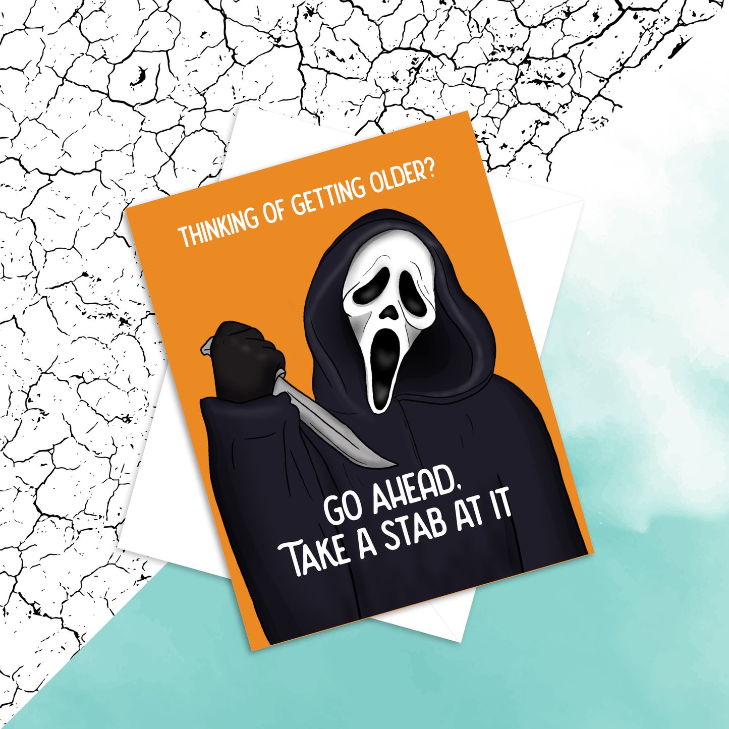Ghostface birthday card