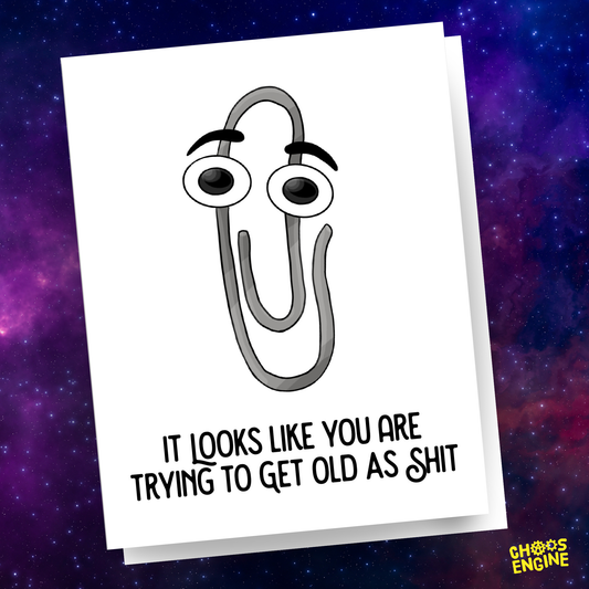 Old As Shit birthday card