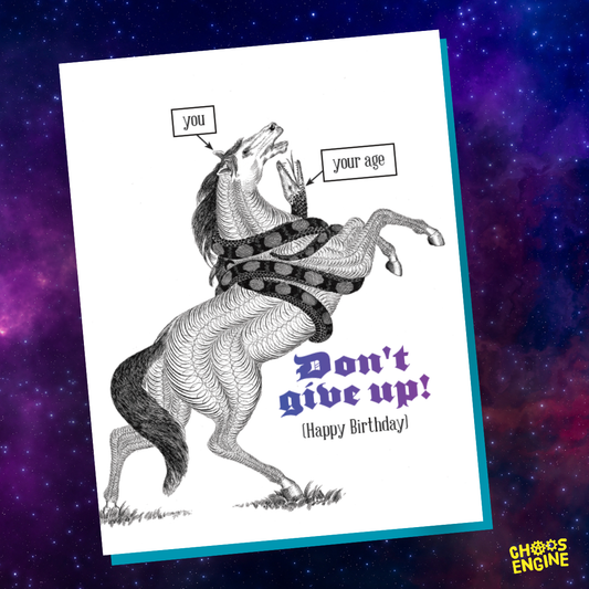 Don't Give Up card