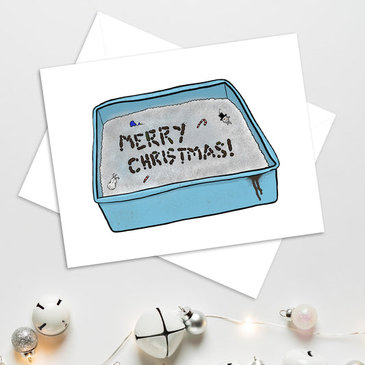 Litter Box Christmas card