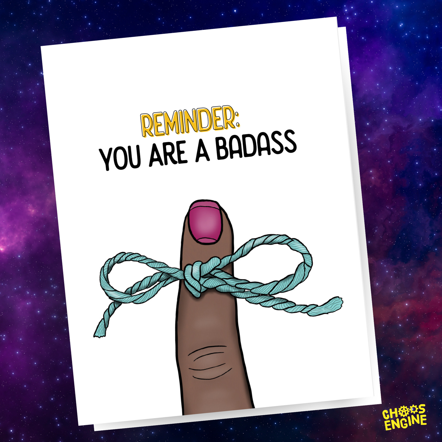 Reminder: You Are a Badass card