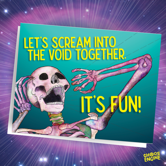 Let's Scream Into the Void card