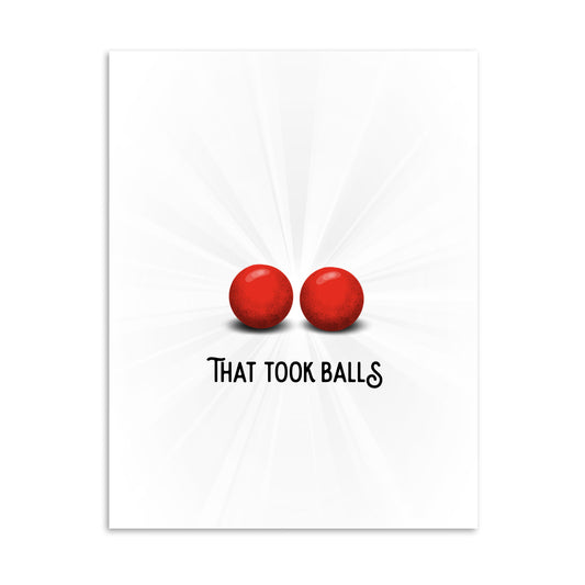 That Took Balls card