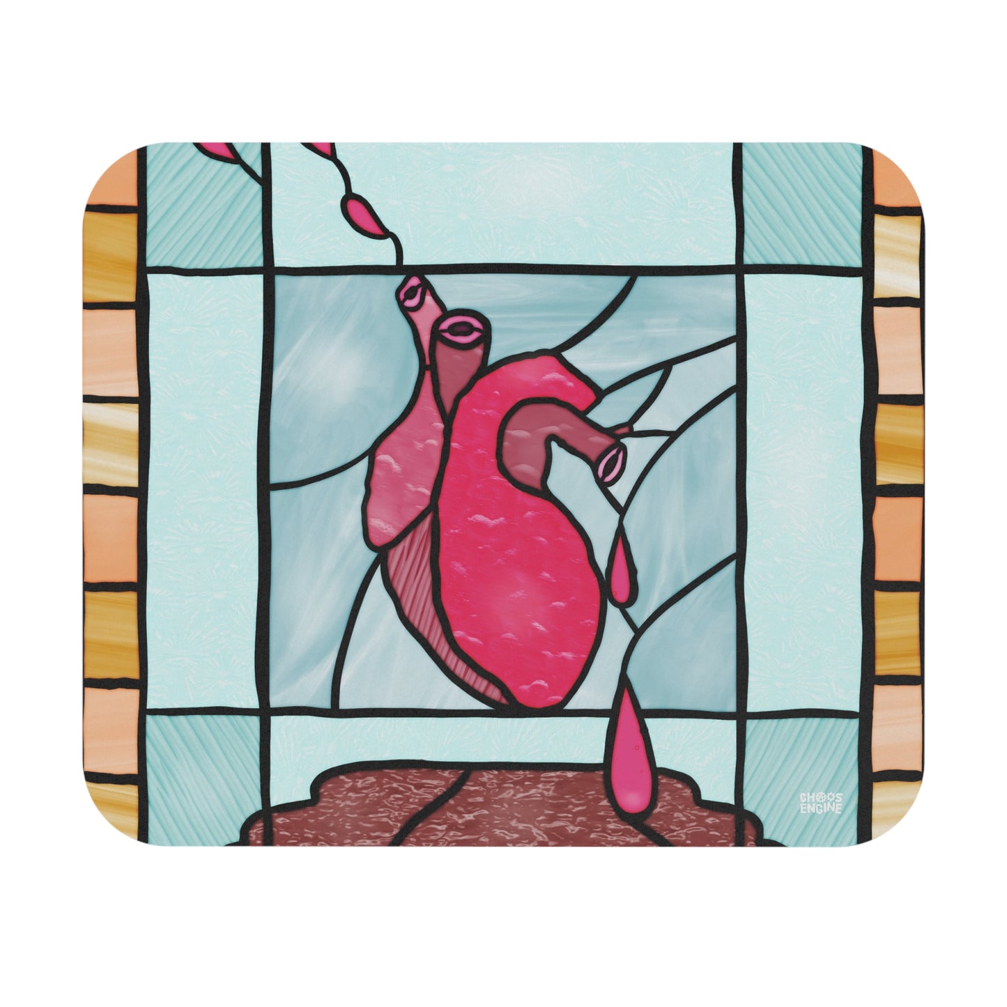 Heart of Stained Glass mouse pad