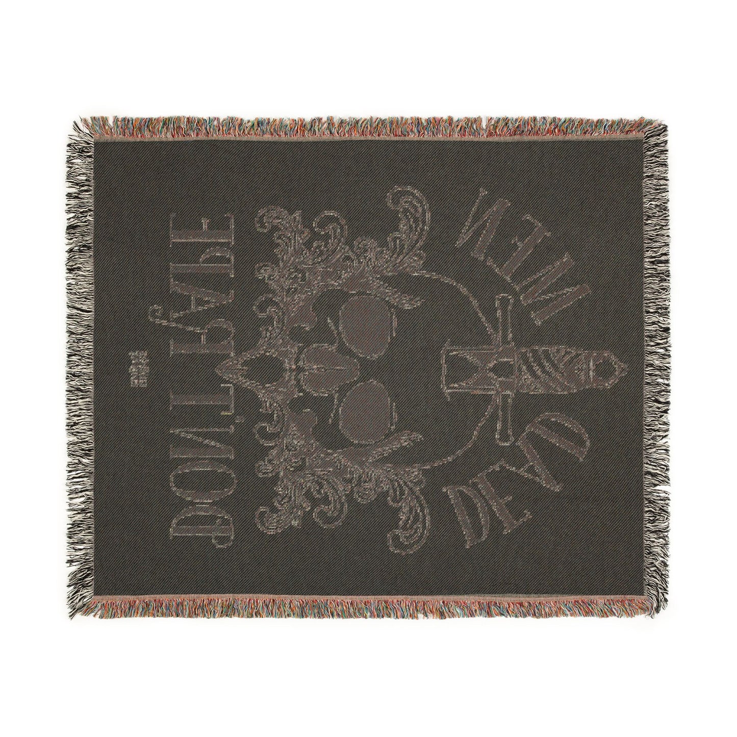 Dead Men Don't Rape woven blanket
