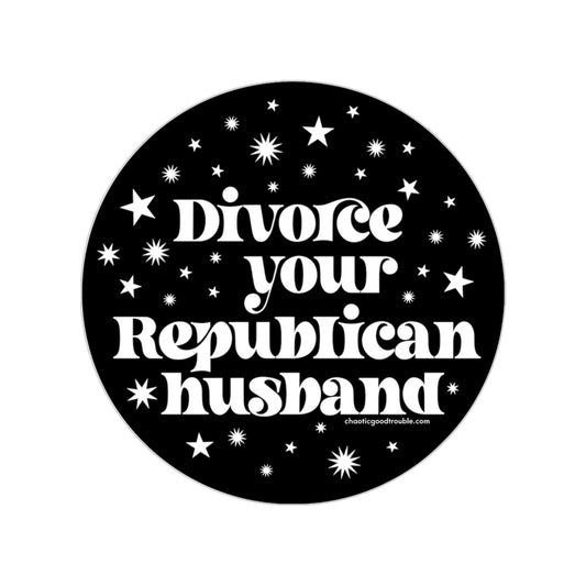 Divorce Your Republican Husband windshield decal