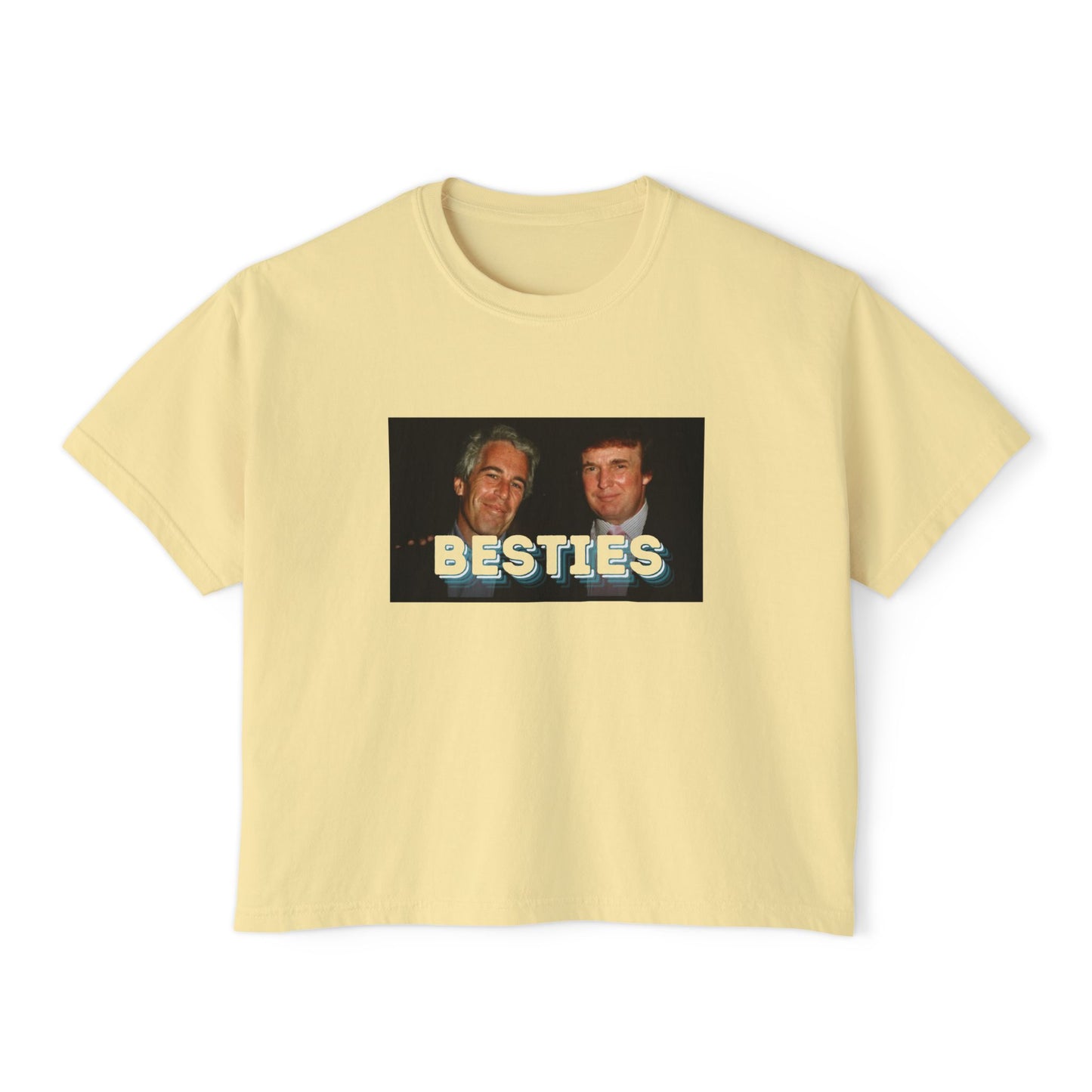 BESTIES Trump Epstein boxy tee