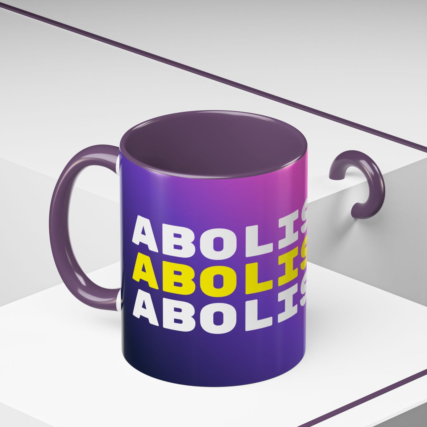 Abolish ICE colorful mug