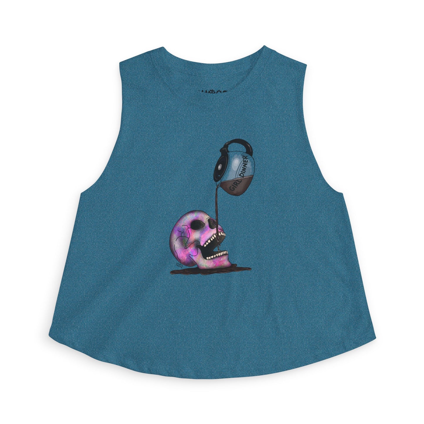 Girl Dinner cropped tank