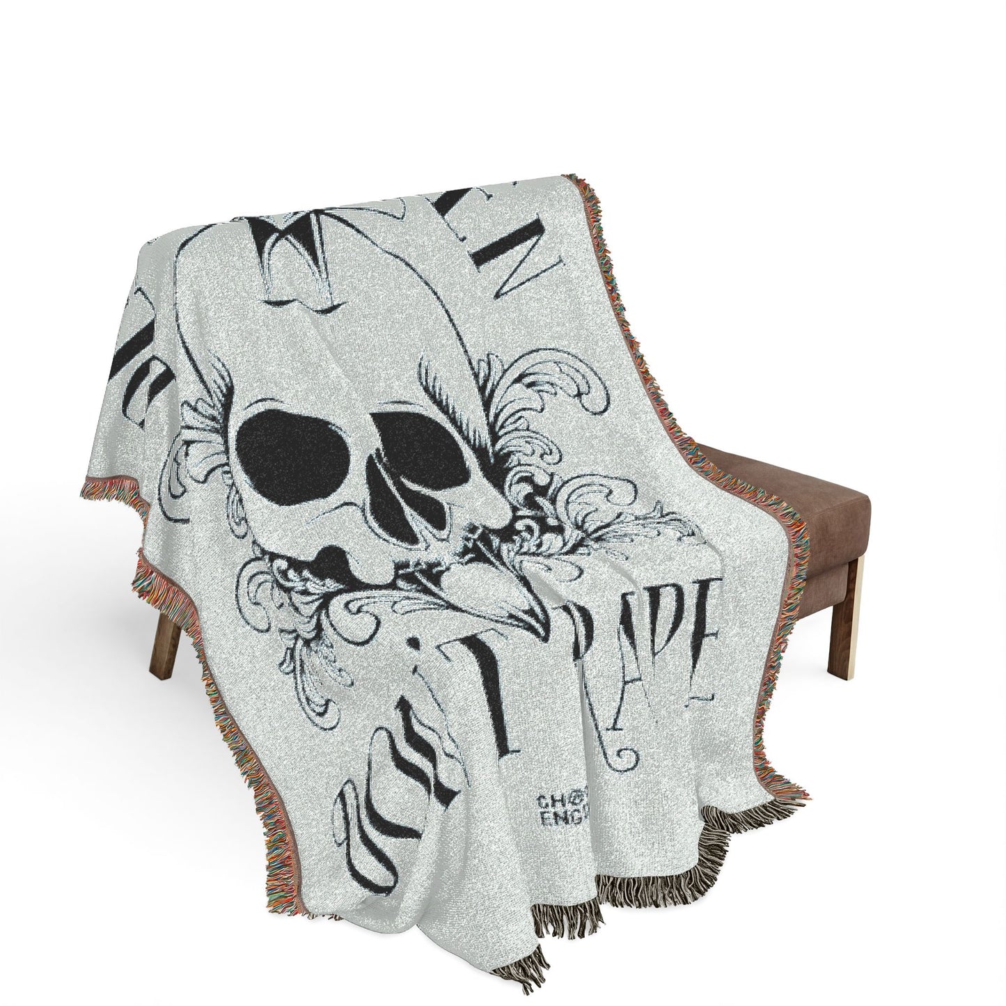 Dead Men Don't Rape woven blanket