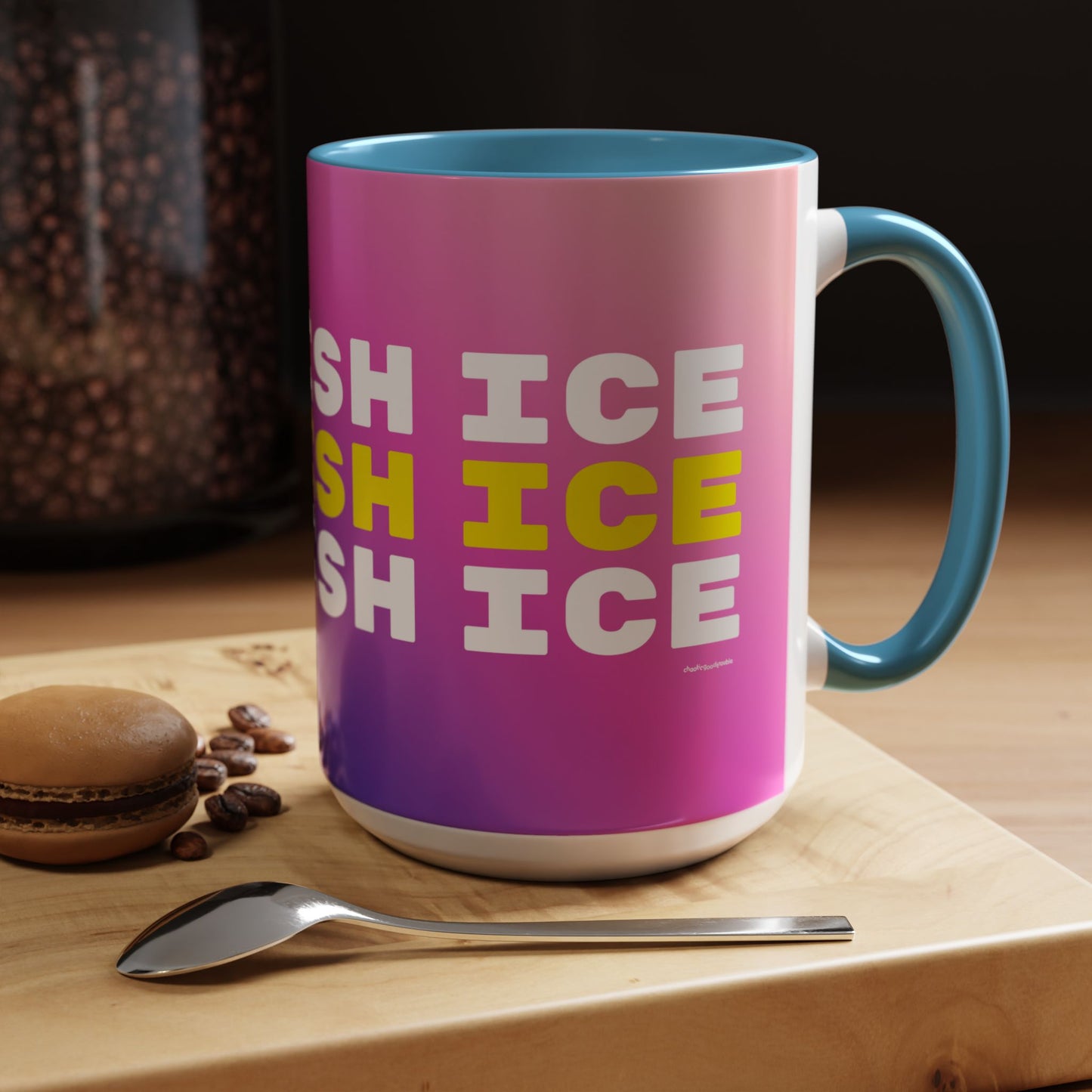 Abolish ICE colorful mug