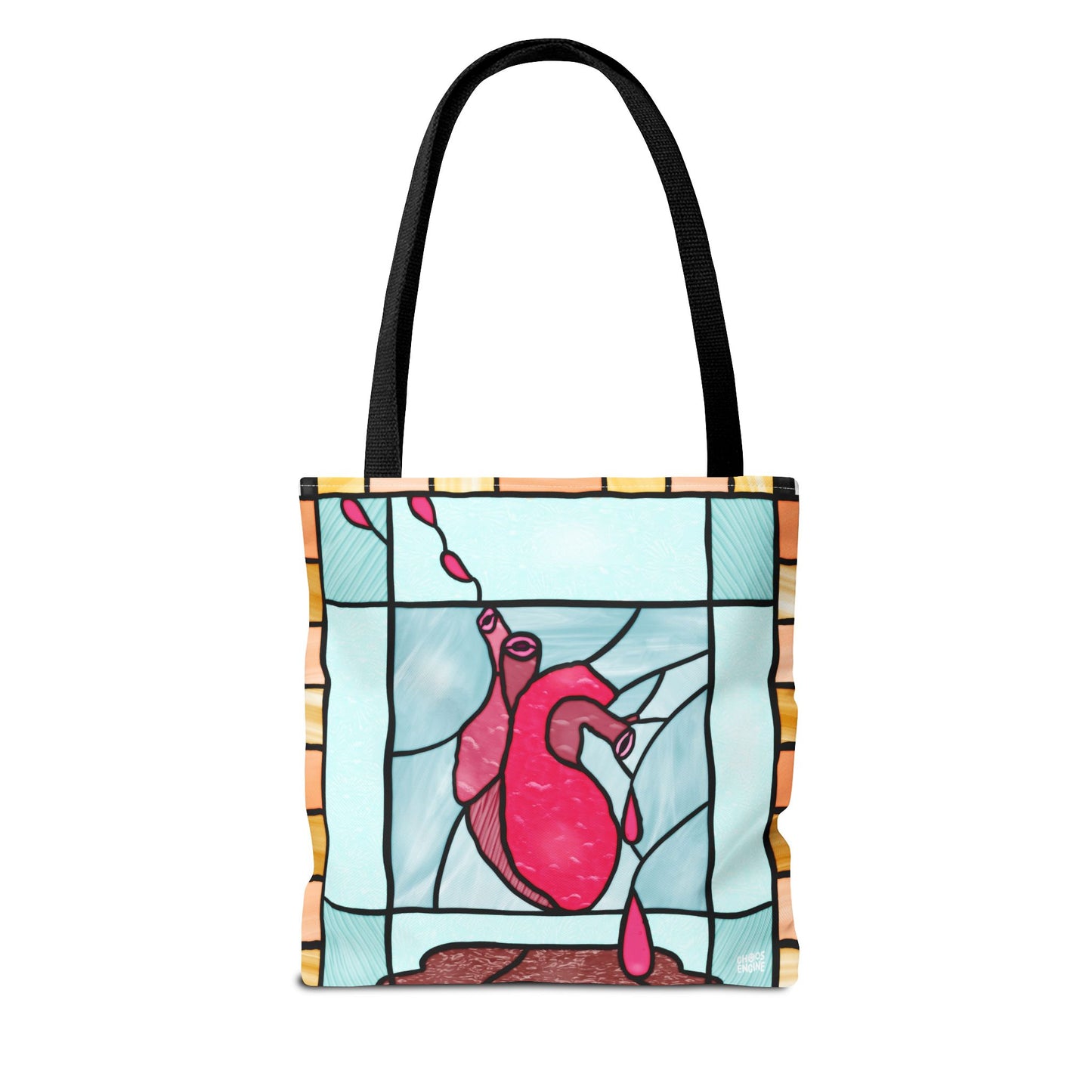 Heart of Stained Glass tote bag