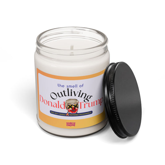 The Smell of Outliving Donald Trump scented soy candle