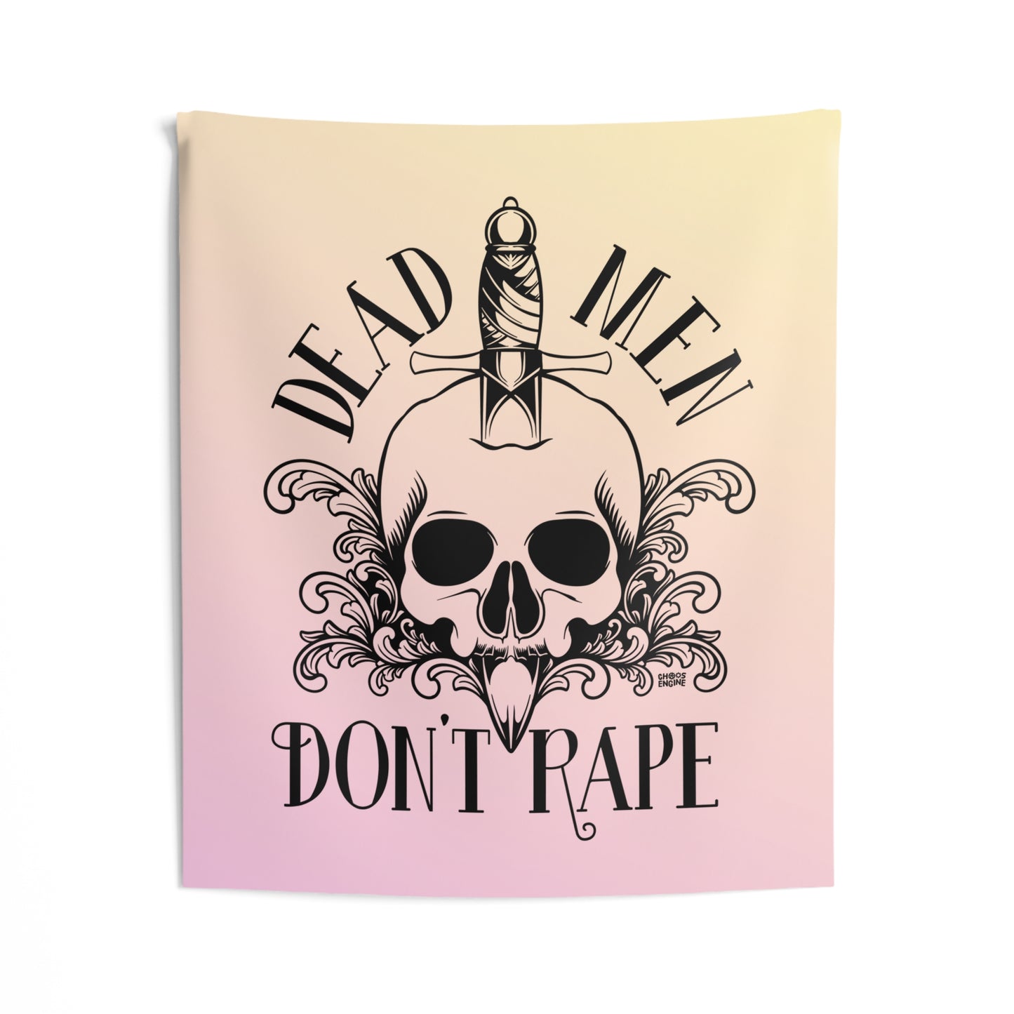Dead Men Don't Rape wall tapestry