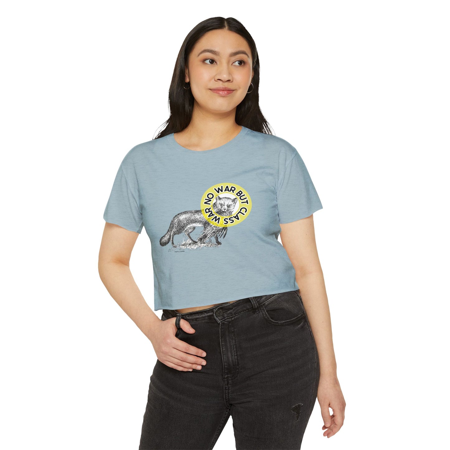 No War But Class War crop top