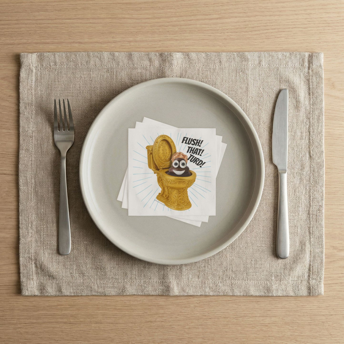 Flush That Turd party napkins