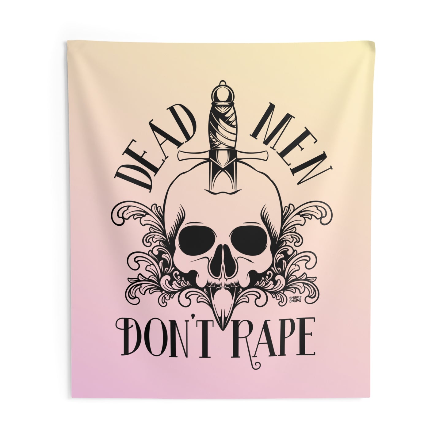 Dead Men Don't Rape wall tapestry