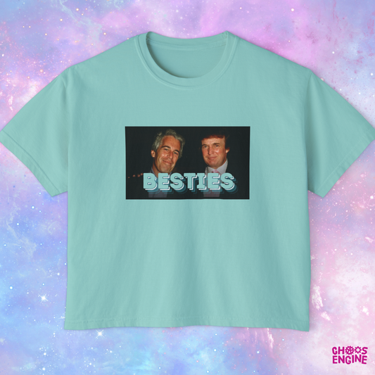 BESTIES Trump Epstein boxy tee