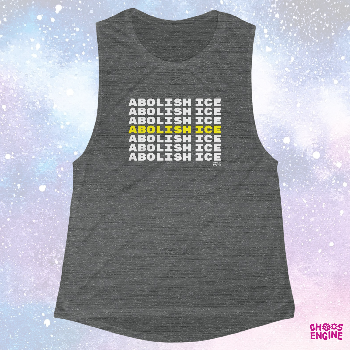 Abolish ICE women's flowy scoop muscle tank