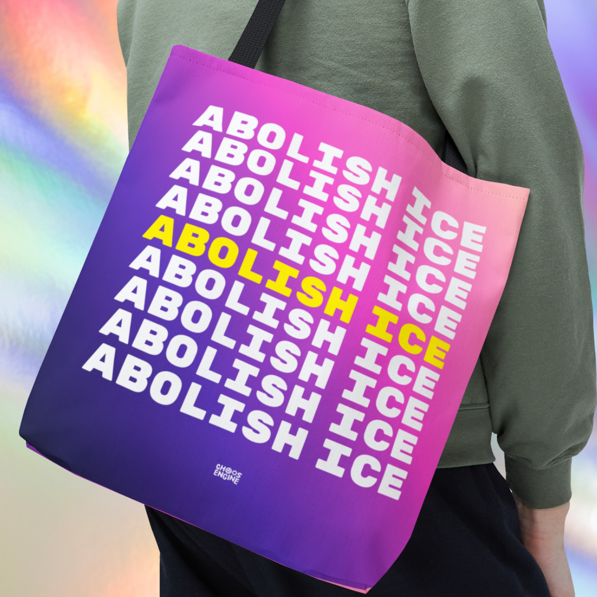 Abolish ICE tote bag