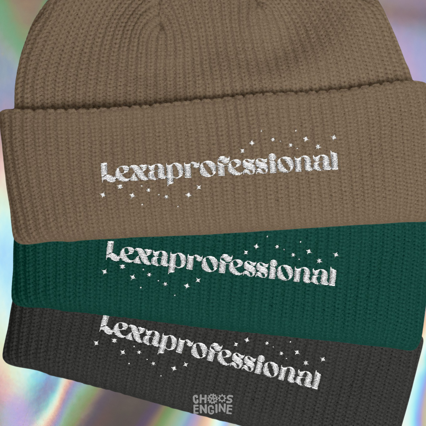 Lexaprofessional embroidered beanie