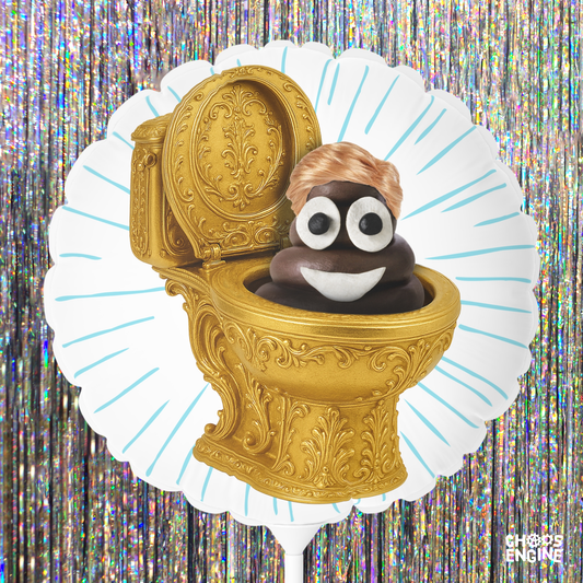 Flush That Turd! party balloon