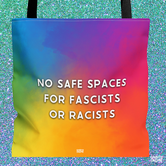 No Safe Spaces tote bag