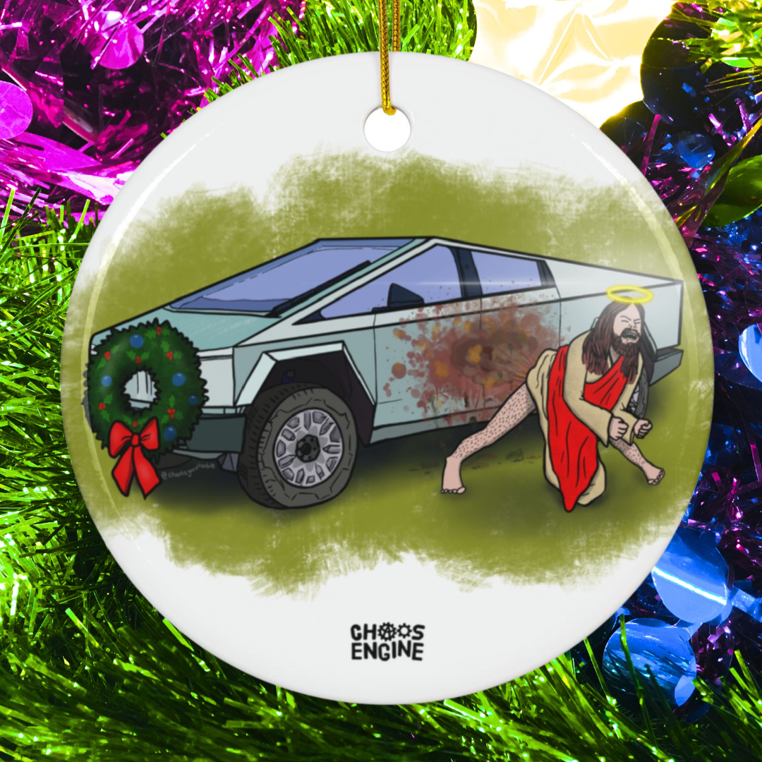 Merry Sh*tsmas ceramic ornament