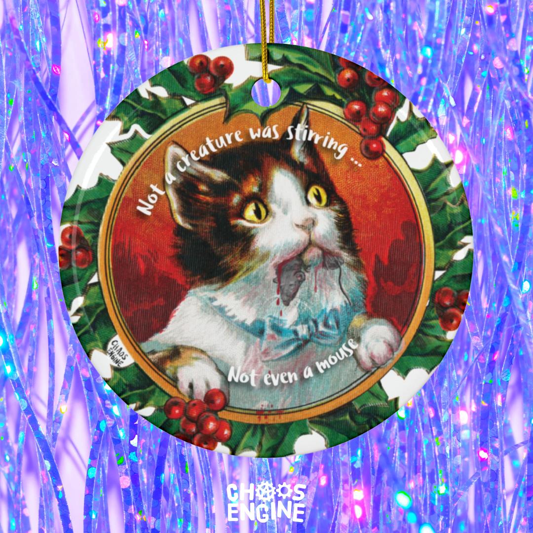 Not Even a Mouse ceramic ornament