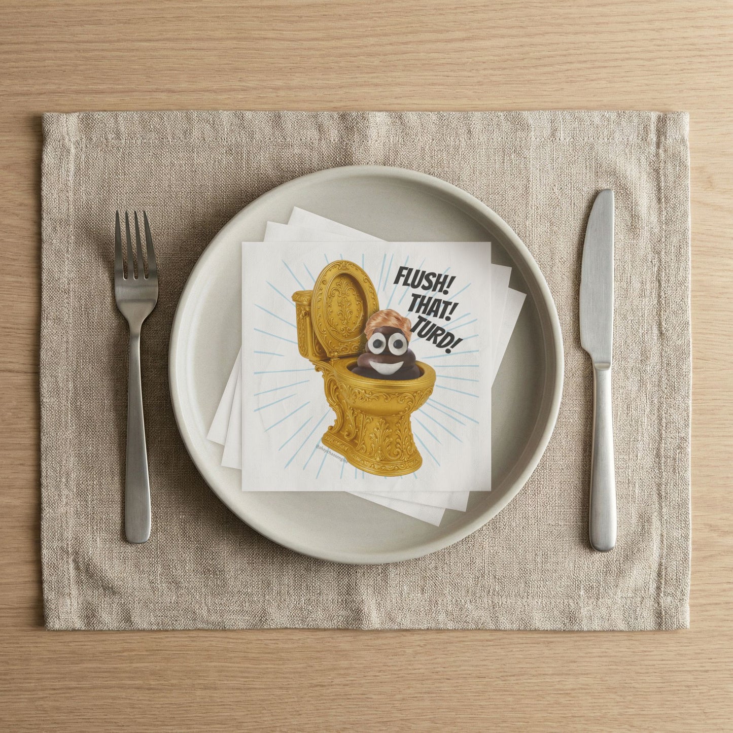 Flush That Turd party napkins