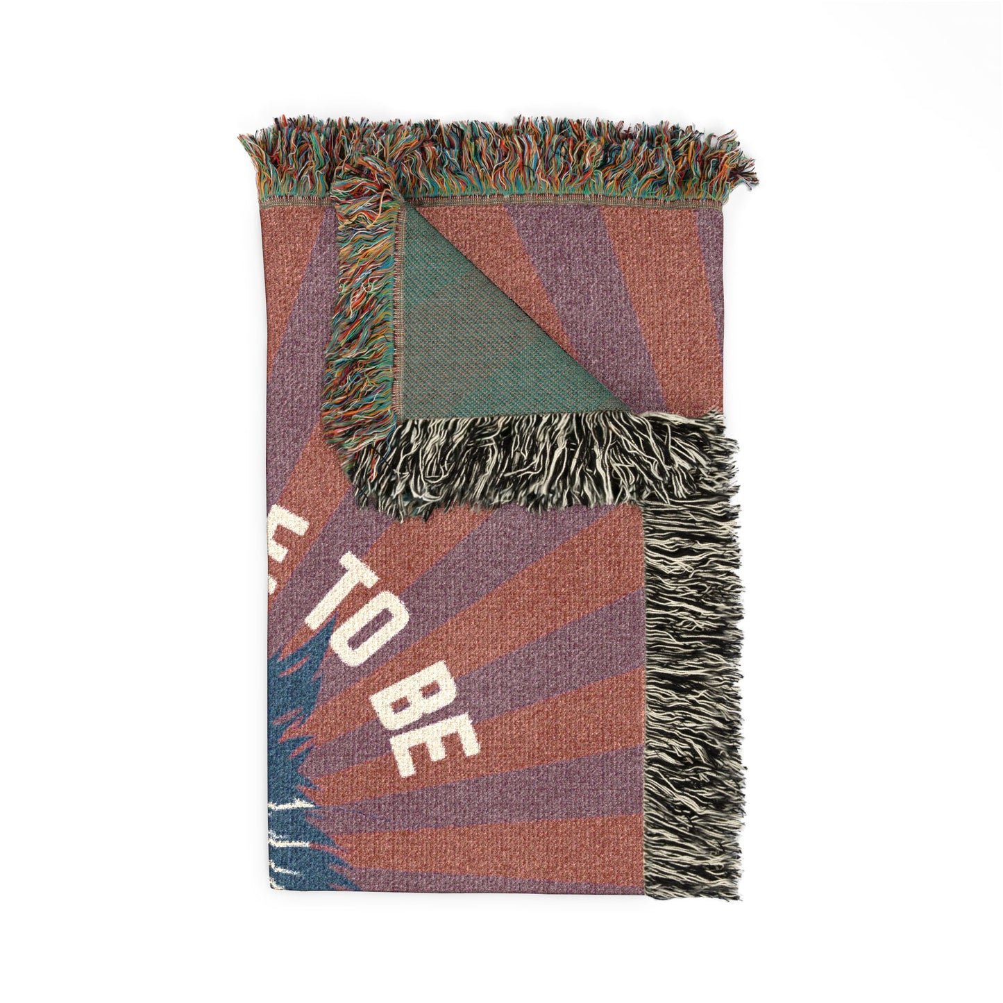 Don't Have to be Nice to Bigots woven cotton blanket