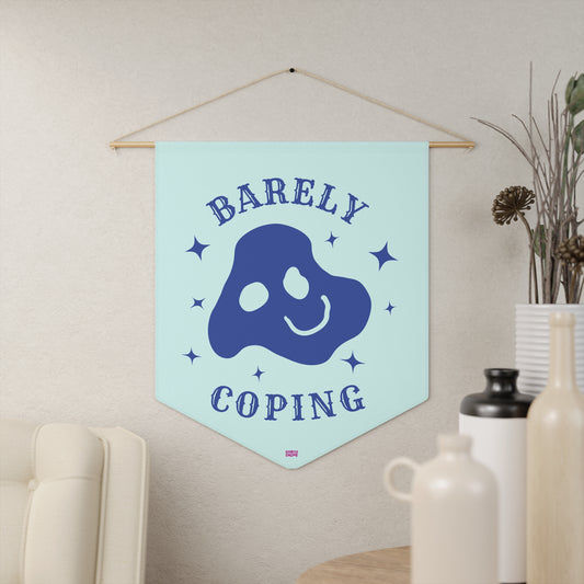 Barely Coping hanging pennant