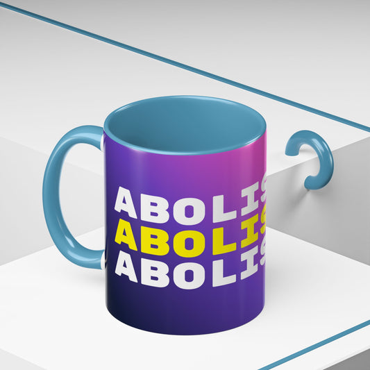 Abolish ICE colorful mug