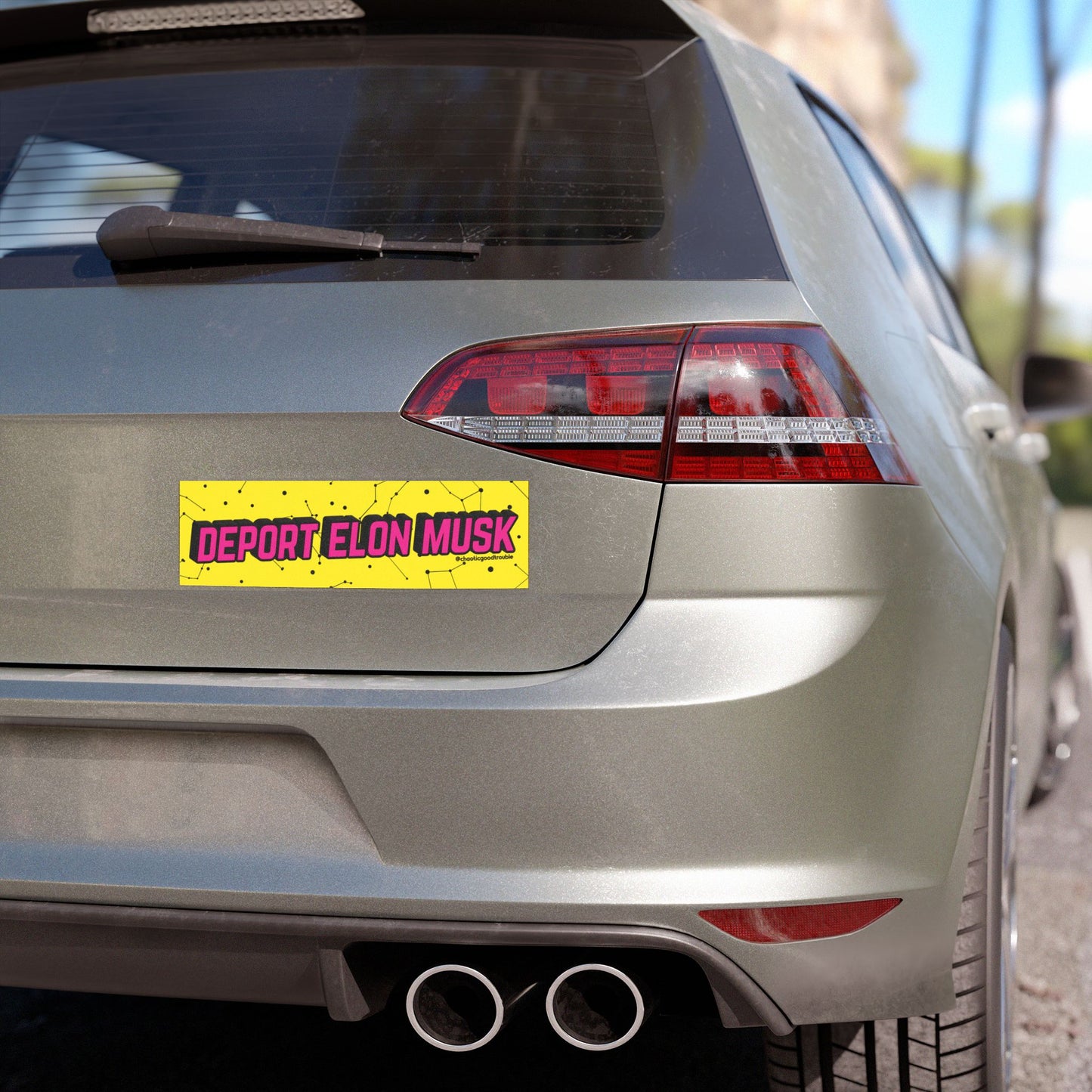 Deport Elon Musk car magnet