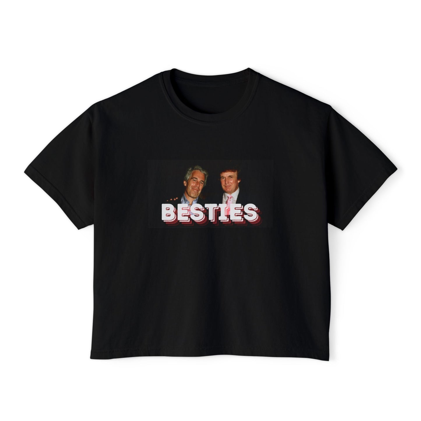 BESTIES Trump Epstein boxy tee