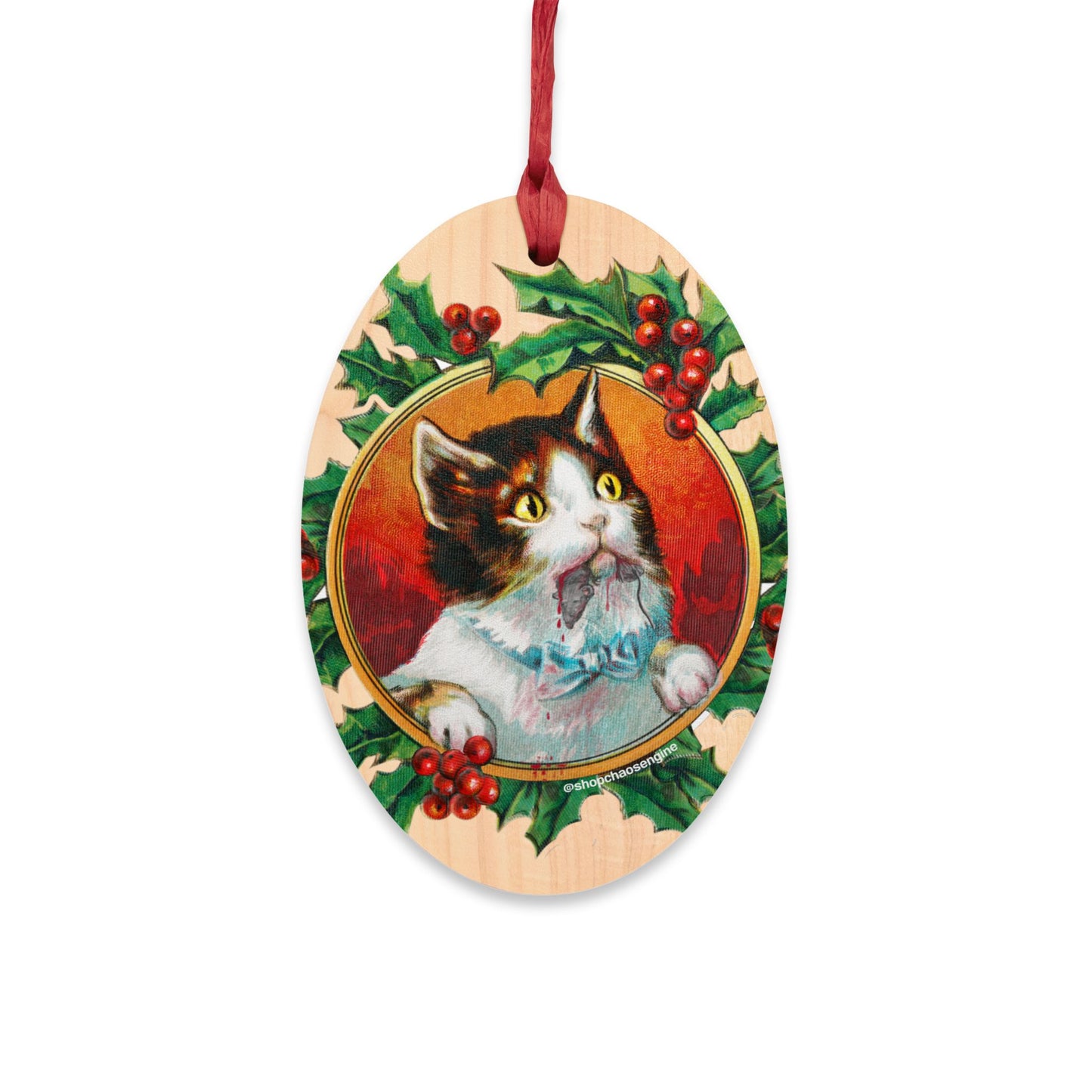 Not Even a Mouse wooden ornament/magnet combo