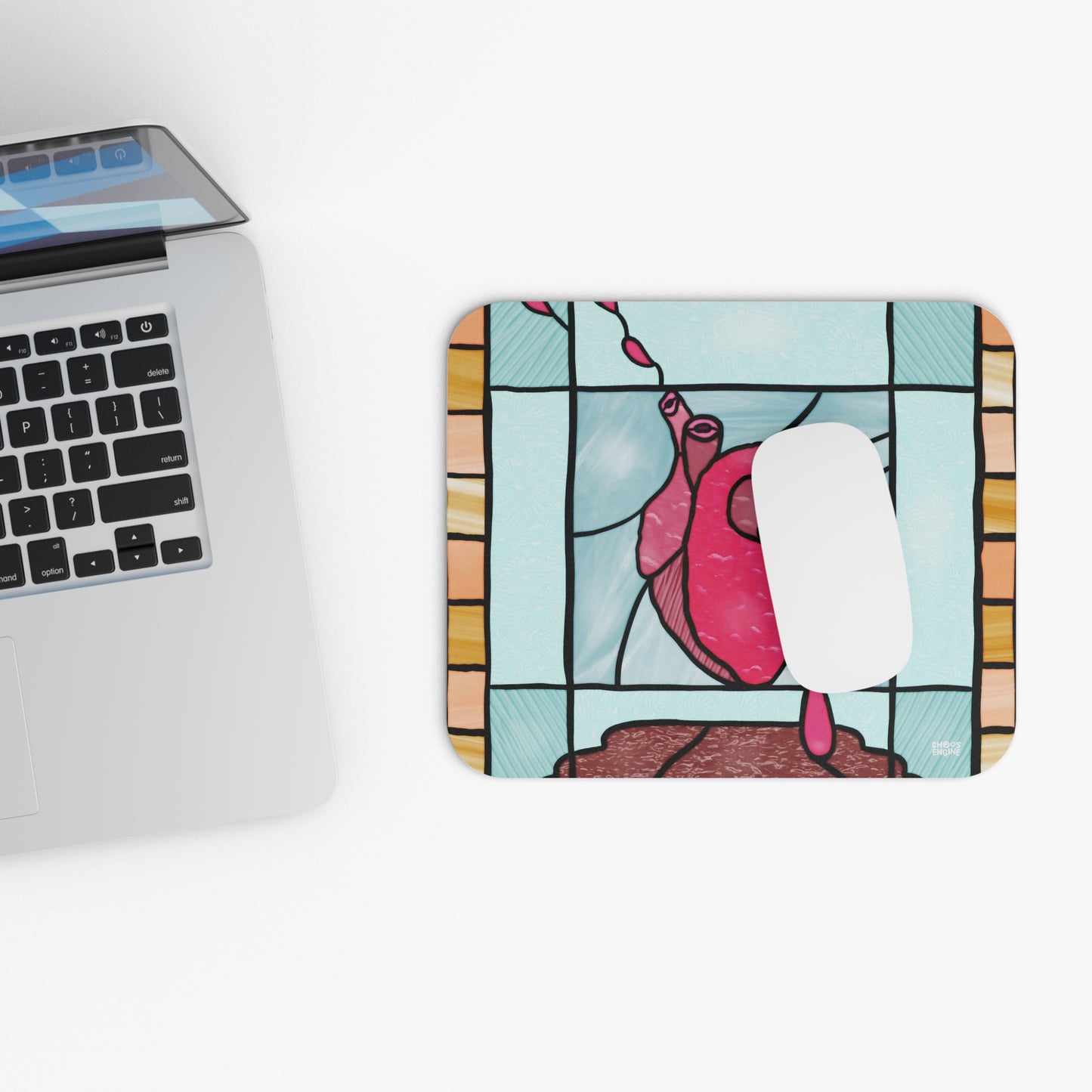 Heart of Stained Glass mouse pad