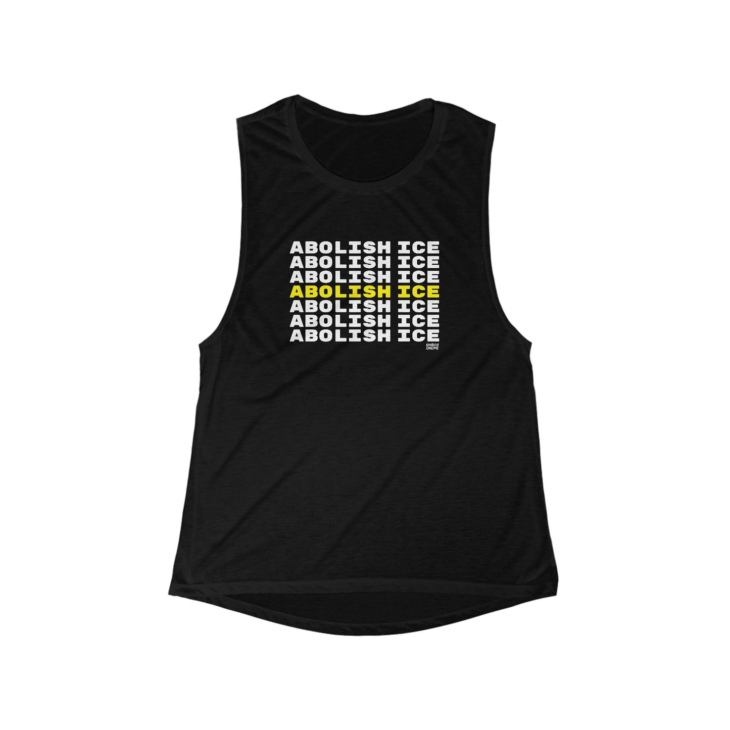 Abolish ICE women's flowy scoop muscle tank