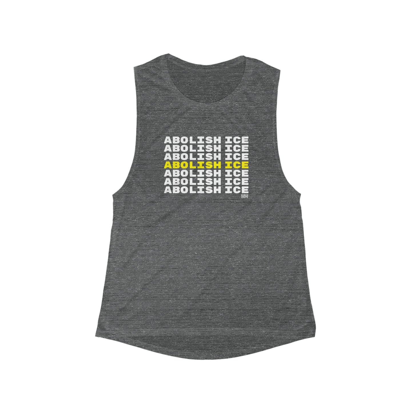 Abolish ICE women's flowy scoop muscle tank
