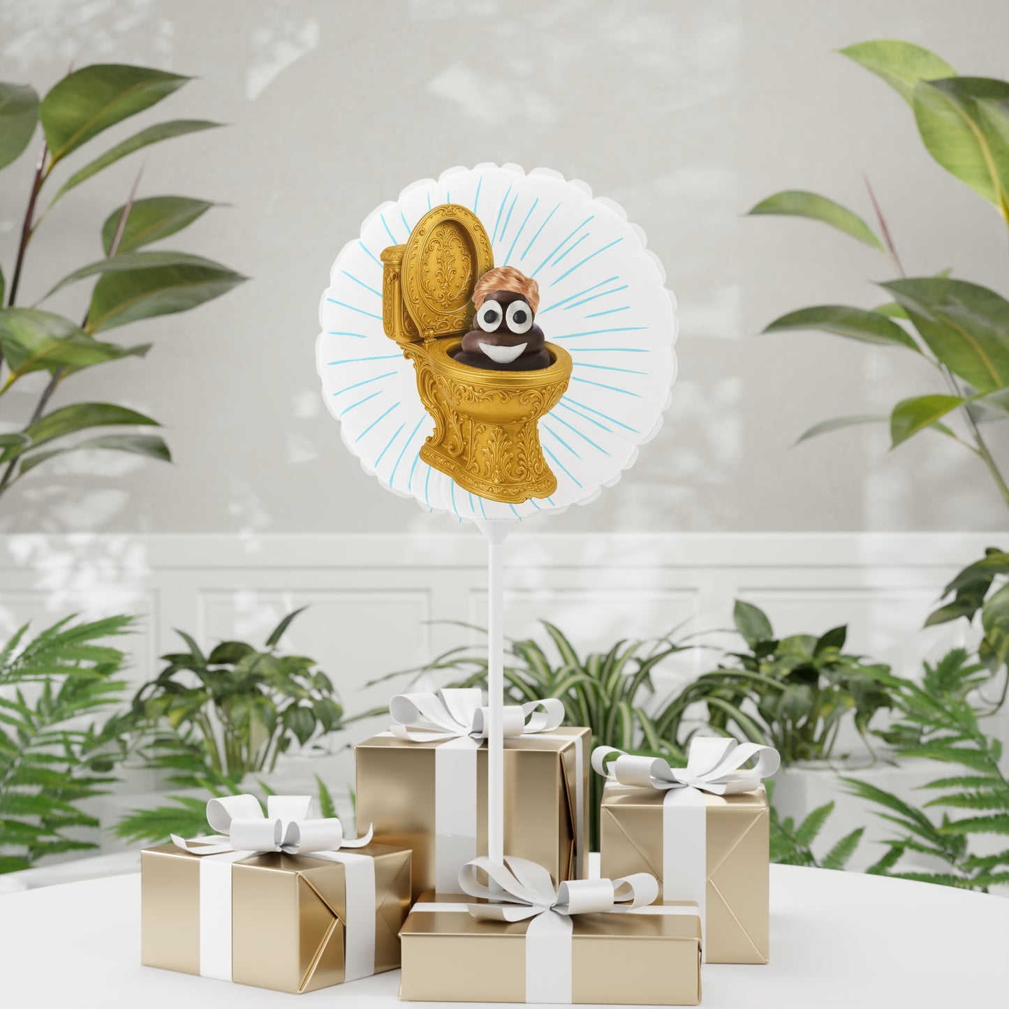 Flush That Turd! party balloon