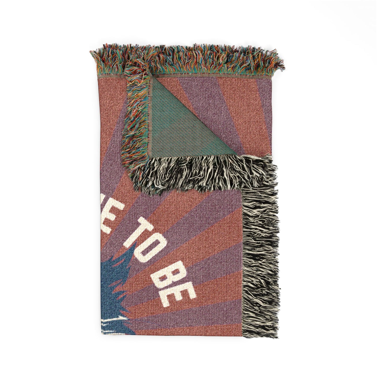Don't Have to be Nice to Bigots woven cotton blanket