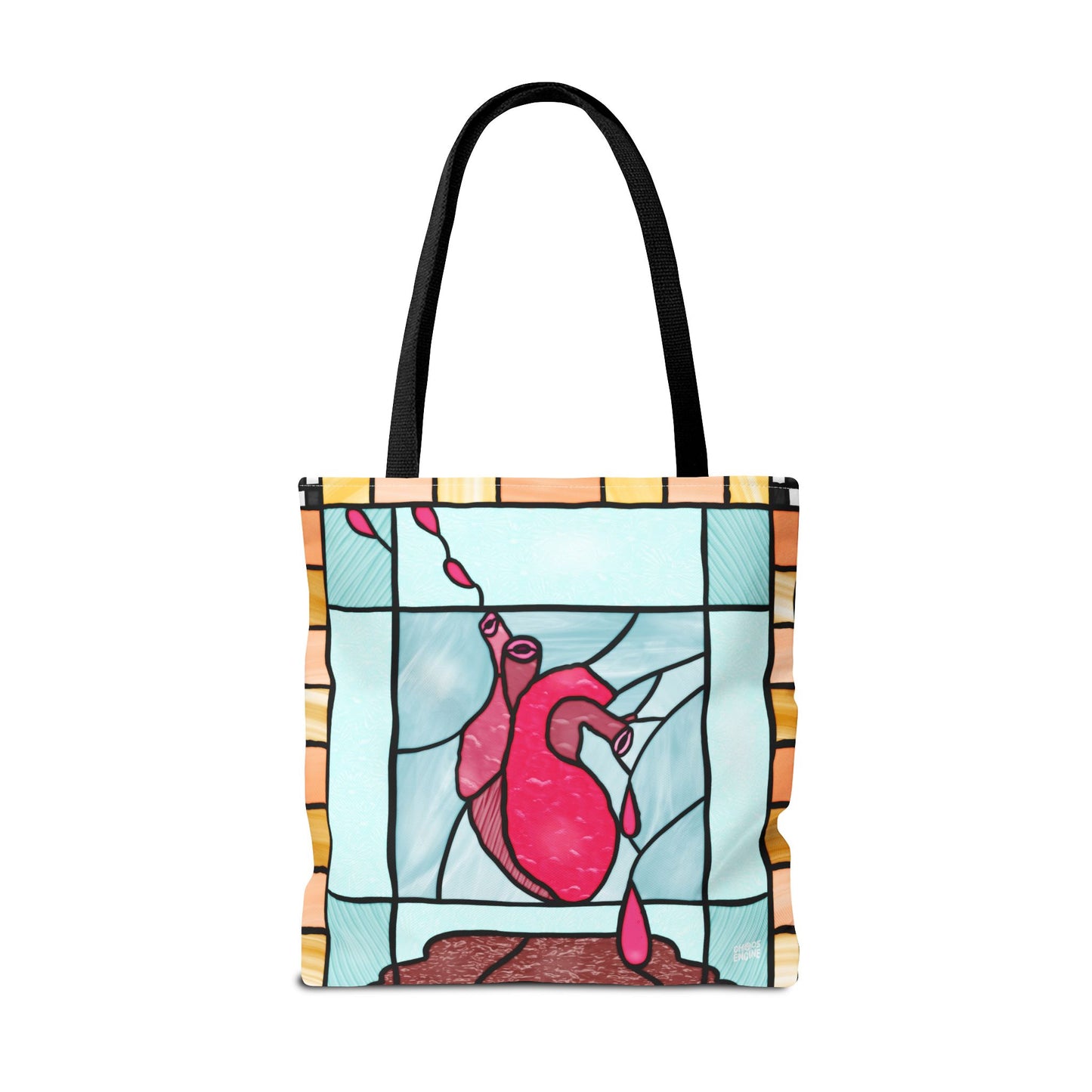 Heart of Stained Glass tote bag