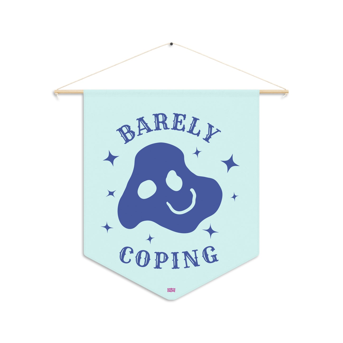 Barely Coping hanging pennant
