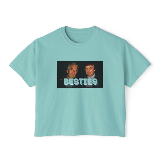 BESTIES Trump Epstein boxy tee